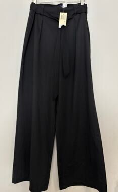 Max Edition Wide Leg Trousers Pants Womens Size XL Black White Pinstripe New